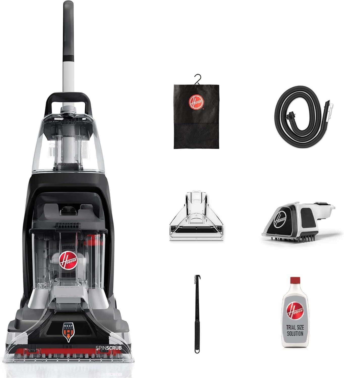 Hoover Powerscrub XL Pet Carpet Cleaner Machine, Upright Shampooer – Black NEW