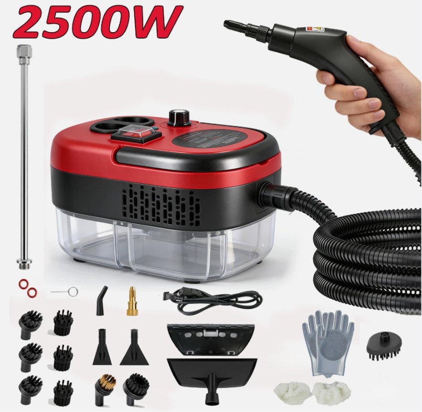 2500W Handheld Steam Cleaner Car Detailing Cleaning Machine Auto Washer 1Set