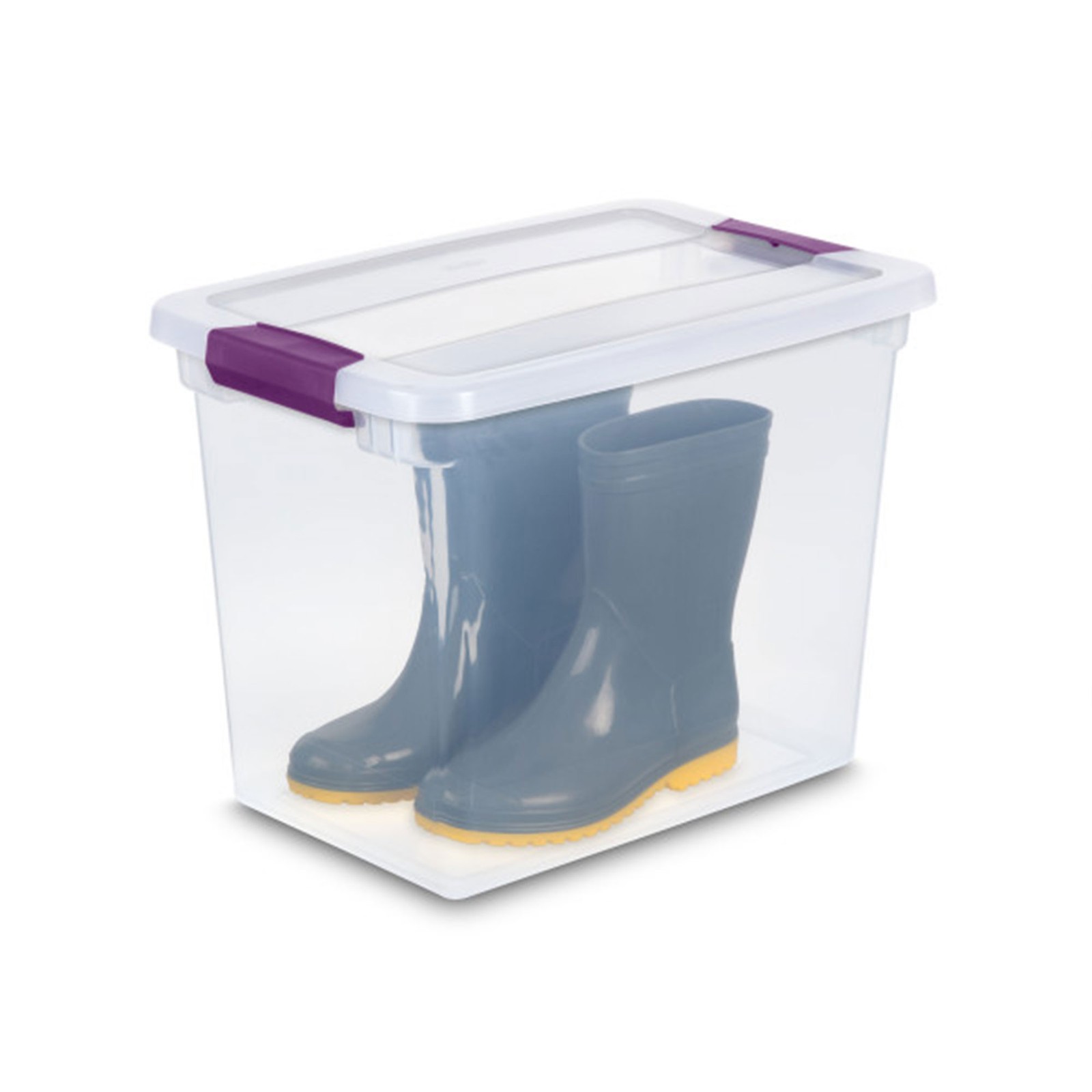 Sterilite 27 Quart ClearView Clear Plastic Stacking Storage Container (6 Pack)