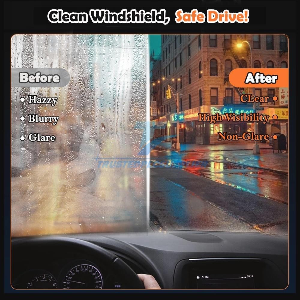 5PCS Glass Guard & Emulsion Cleaner – Oil Film Remover Lotion for Glass Surfac