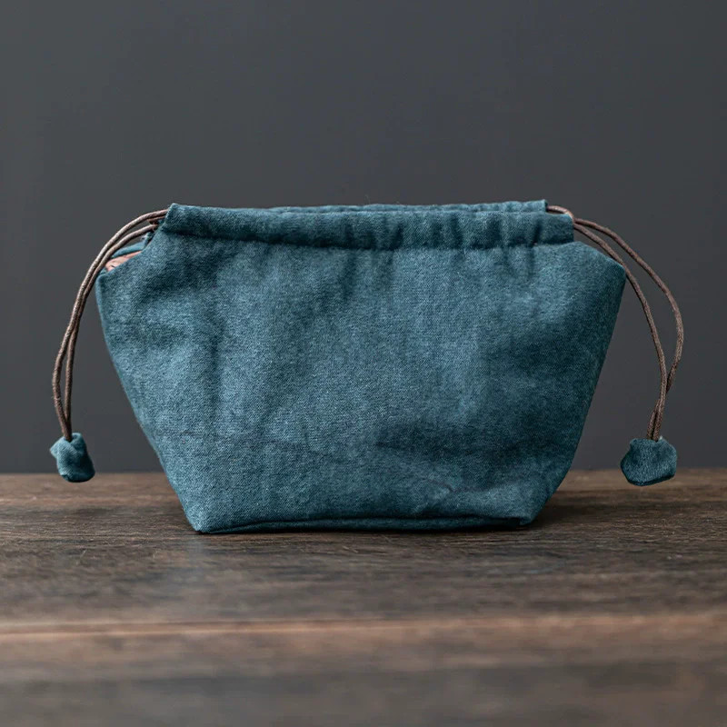 18cm Thickened Portable Travel Storage Pouch Teaset Storage Bag Shockproof Pouch