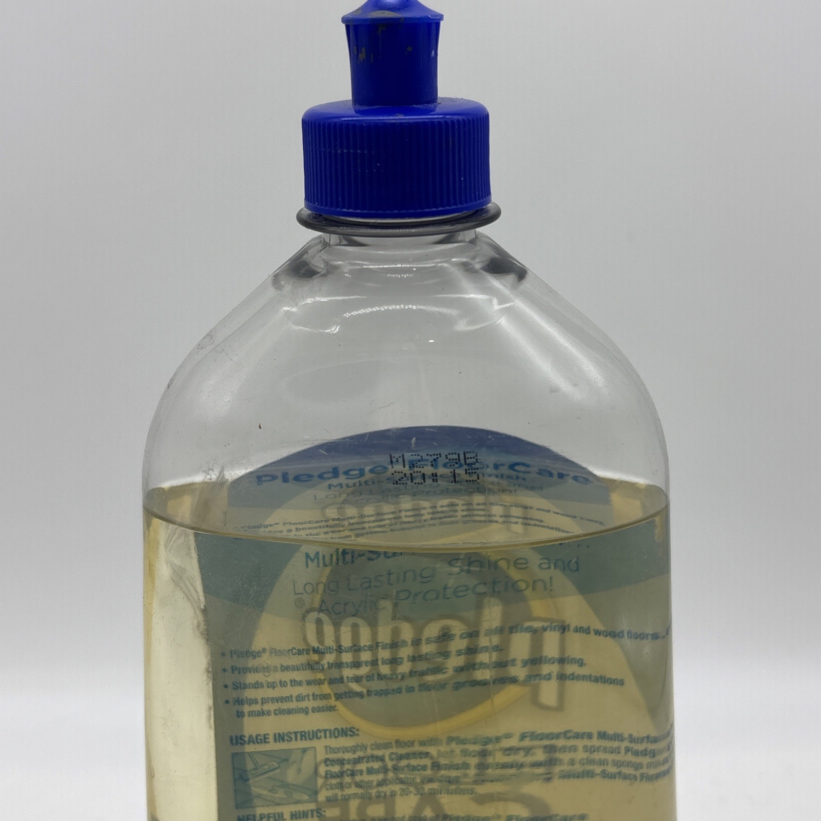 SC Johnson Future Shine Acrylic Floor Finish Polish Wax 27 fl oz, 85% Full