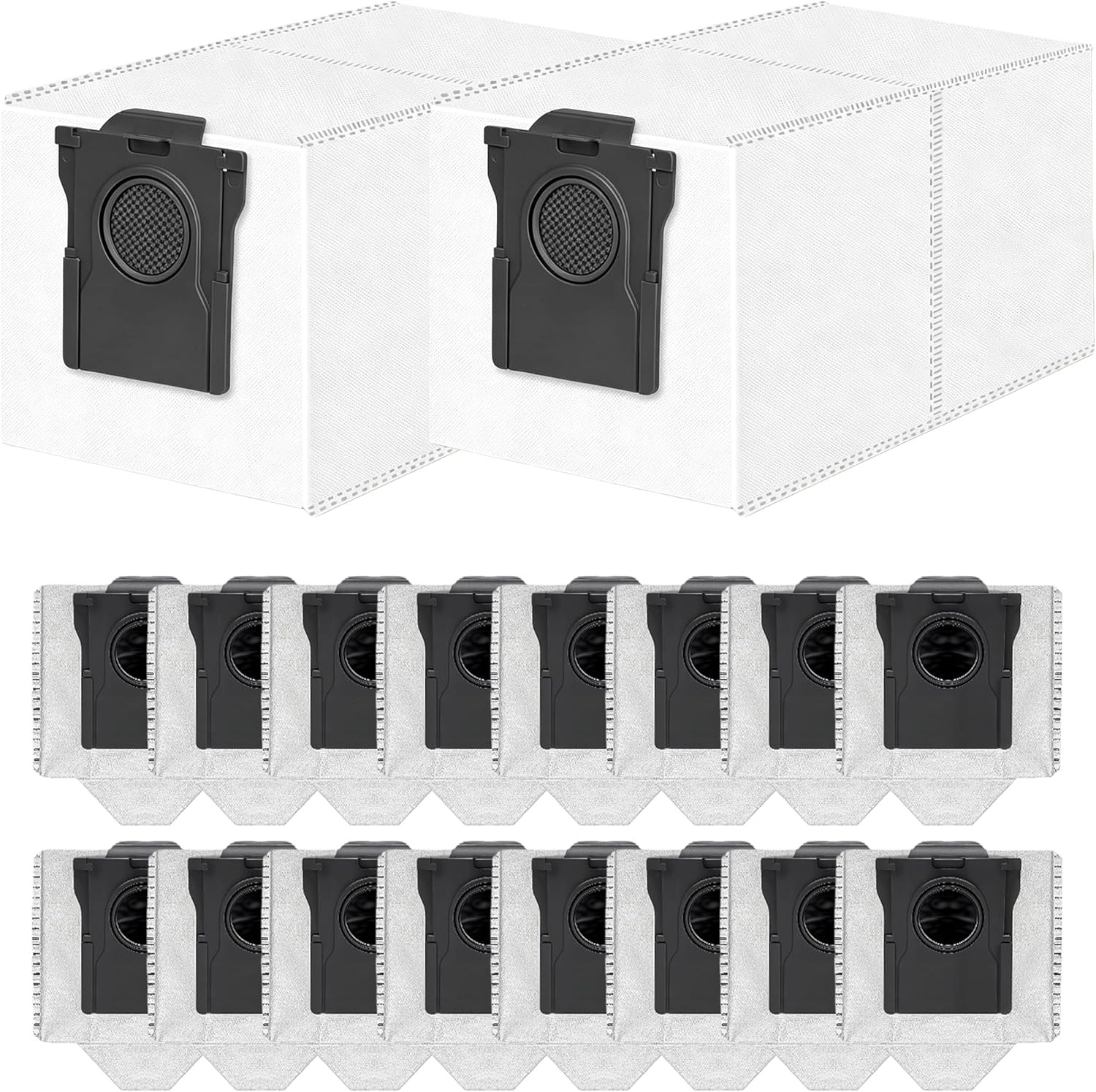 18 Pack Dust Bags for Dreame L40 L40s L50 L60 L10 L10s L20 L30 Pro Ultra X30