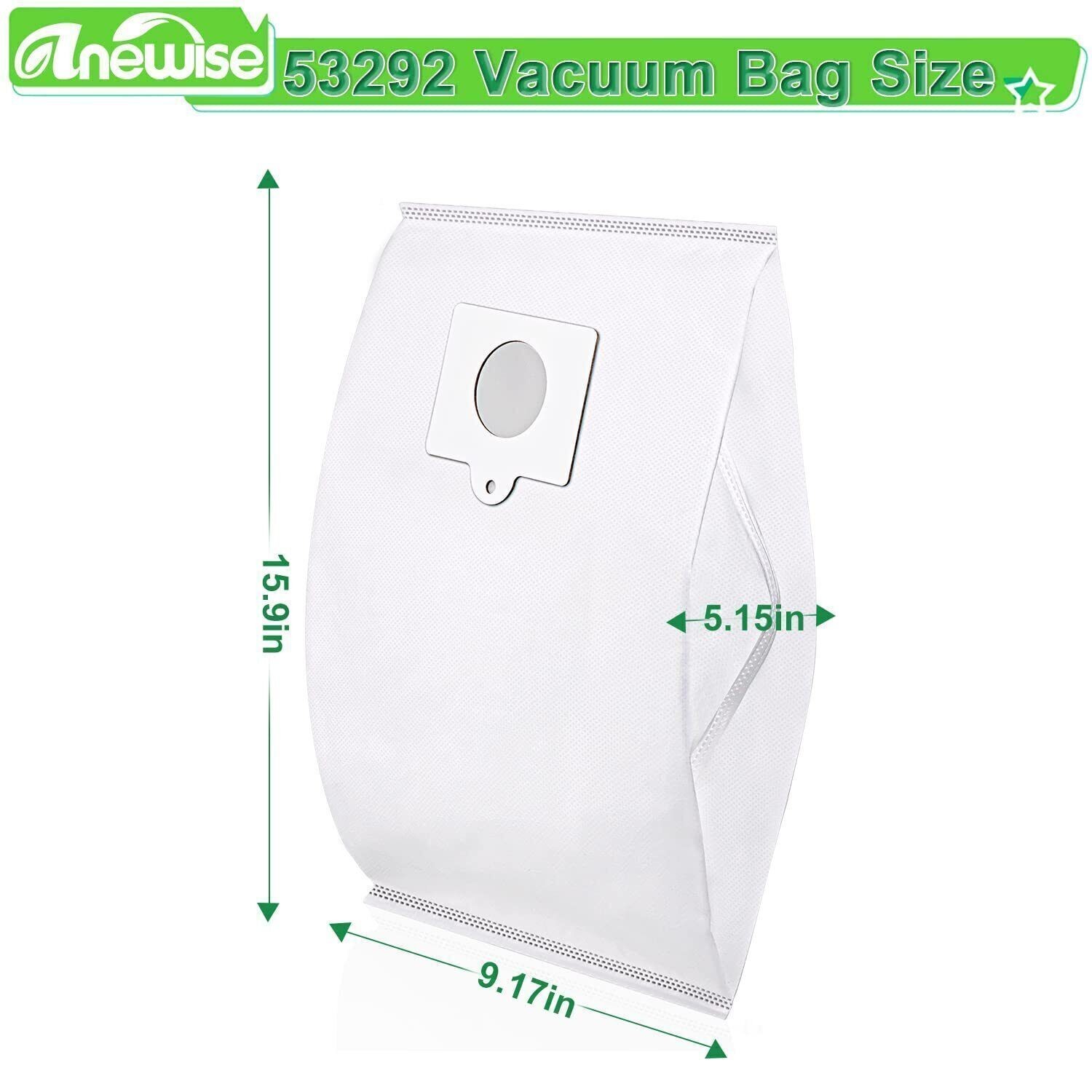 6/12Pack 53292 Type Q/C Canister Vacuum Bags For Kenmore 200 400 600 700 800 Bag