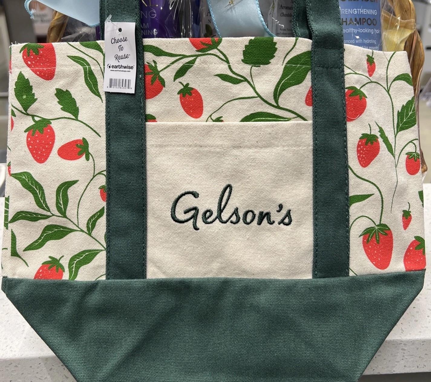 Gelson’s Market Mini Canvas Tote Bag Strawberry 2025 Limited Edition