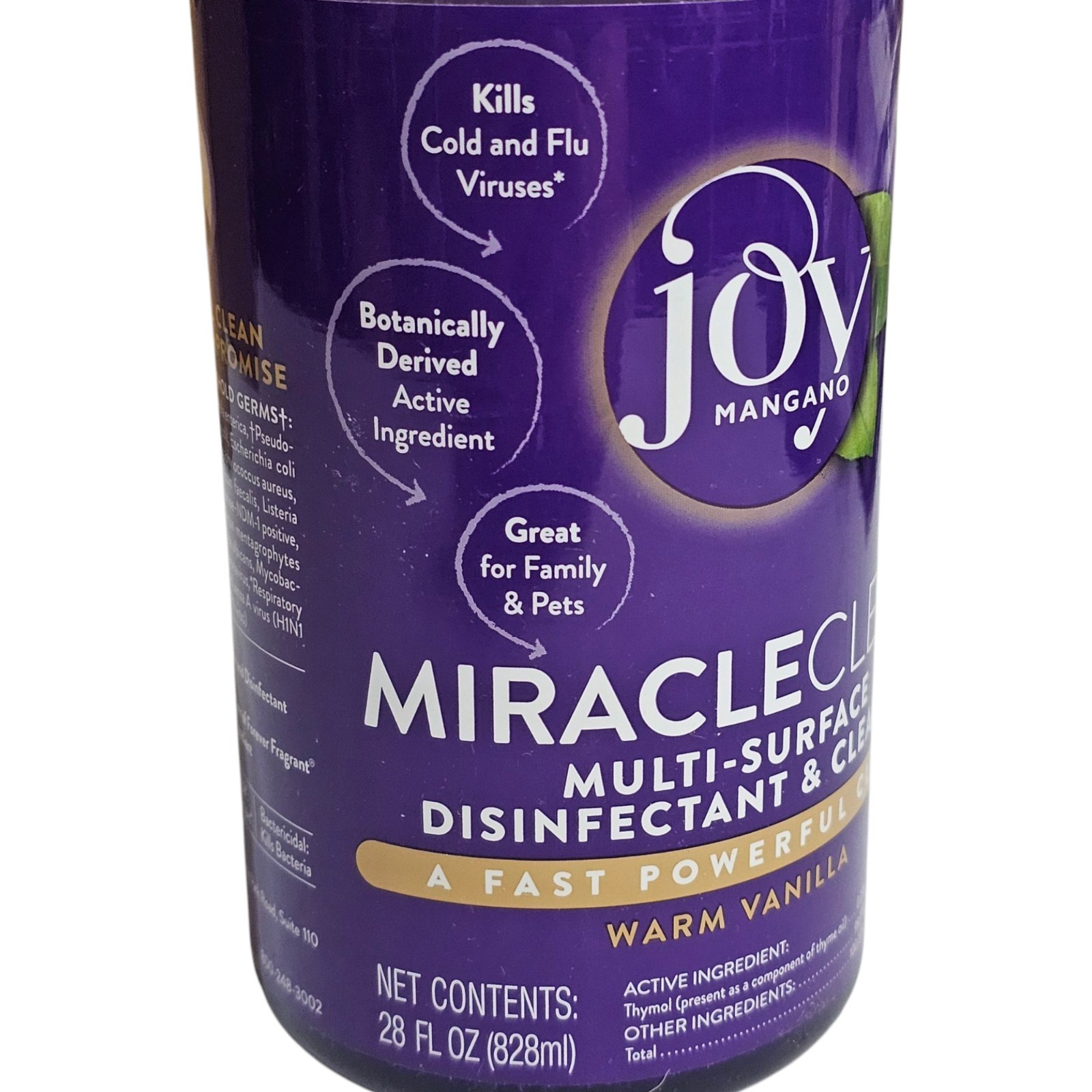 Joy Mangano Miracle Clean Multi Surface Cleaner Warm Vanilla Set Kit – READ