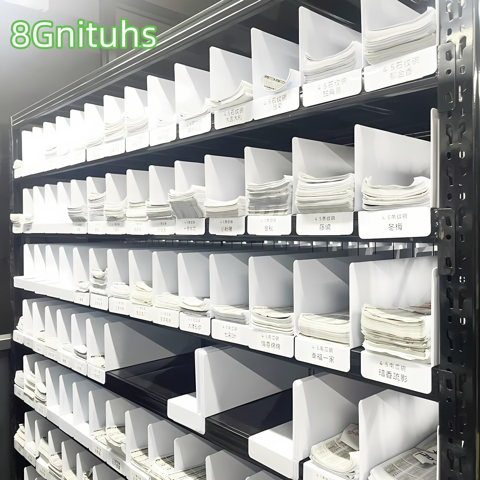 1.6MM 20 Pcs 39 * 15CM PVC Shelf Dividers for Closets Wood Shelf Separators C…