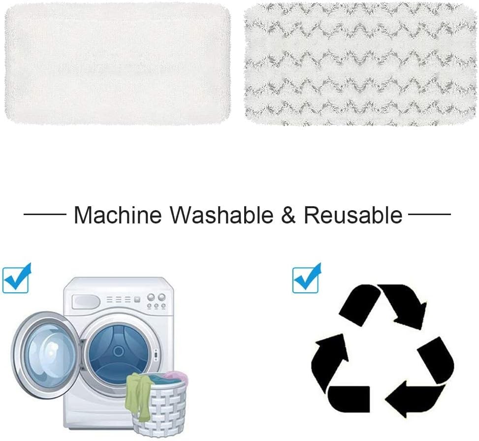 Steam mop pad, replacement pad, microfiber, washable and reusable
