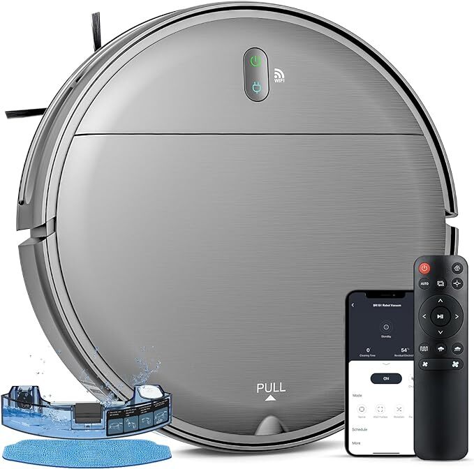MAMNV Robot Vacuum Mop Combo WiFi/App/Alexa Robotic Vacuum – Scratch & Dent