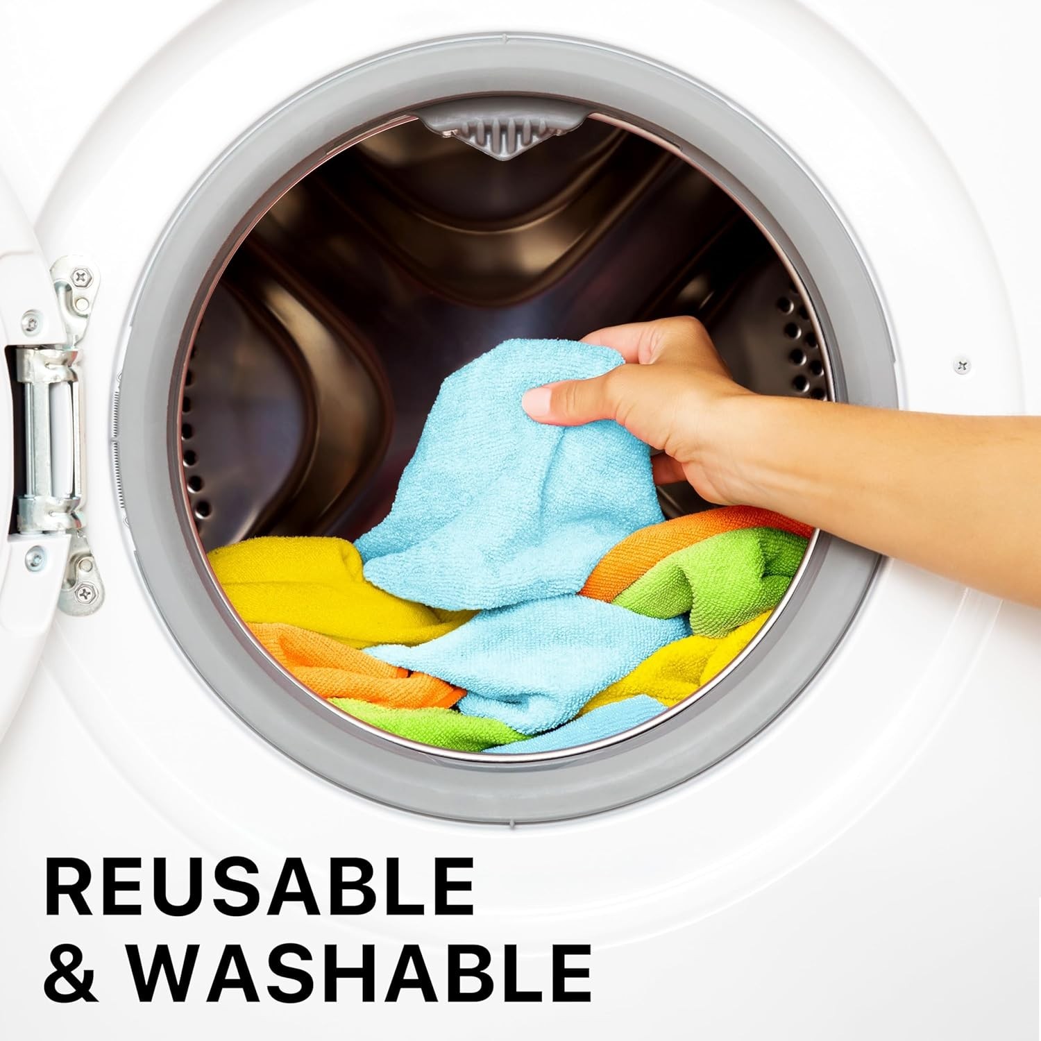 12″ x 16″ Microfiber Cleaning Cloth 50 Pack, 4 Colors