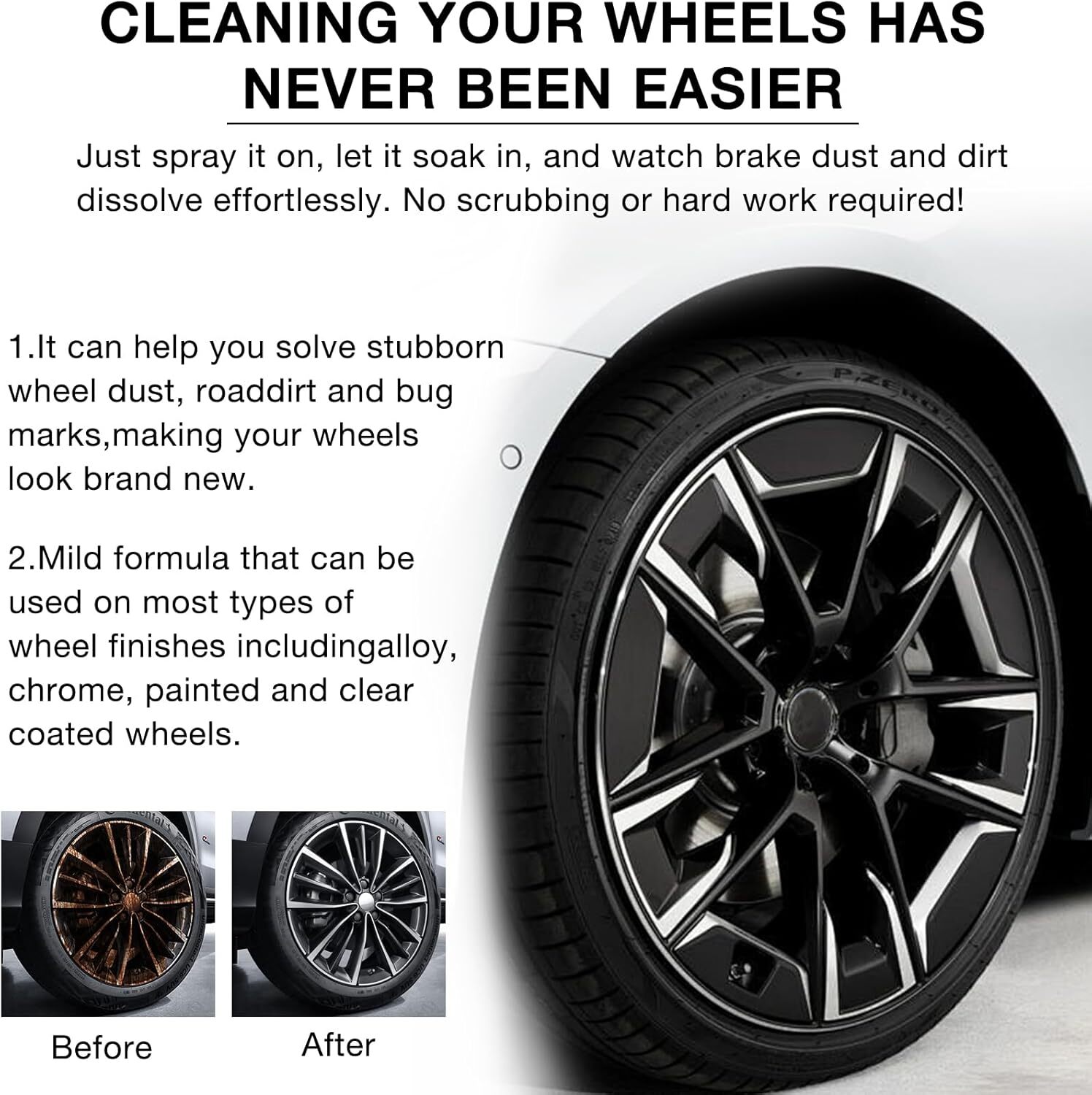Mad Acid- Glass Cleaner, Heavy-Duty Wheel Cleaner, Water Spot Remover for Cars