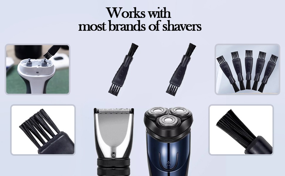 10pcs Mens Electric Shaver Cleaning Brush Hair Remover Shaving Razor Brush