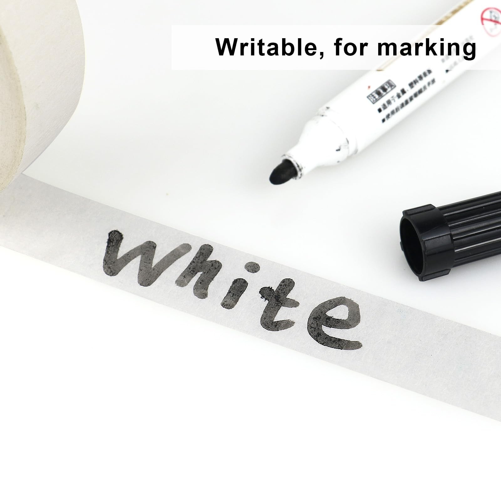 3 Pack White Masking Tape – Painters Tape 0.75 Inch Wide – Multi-Surface, Wat…