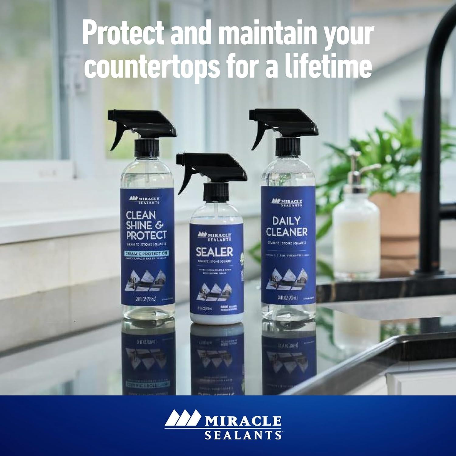 Miracle Sealants Clean, Shine & Protect Spray, 24 oz- 392433