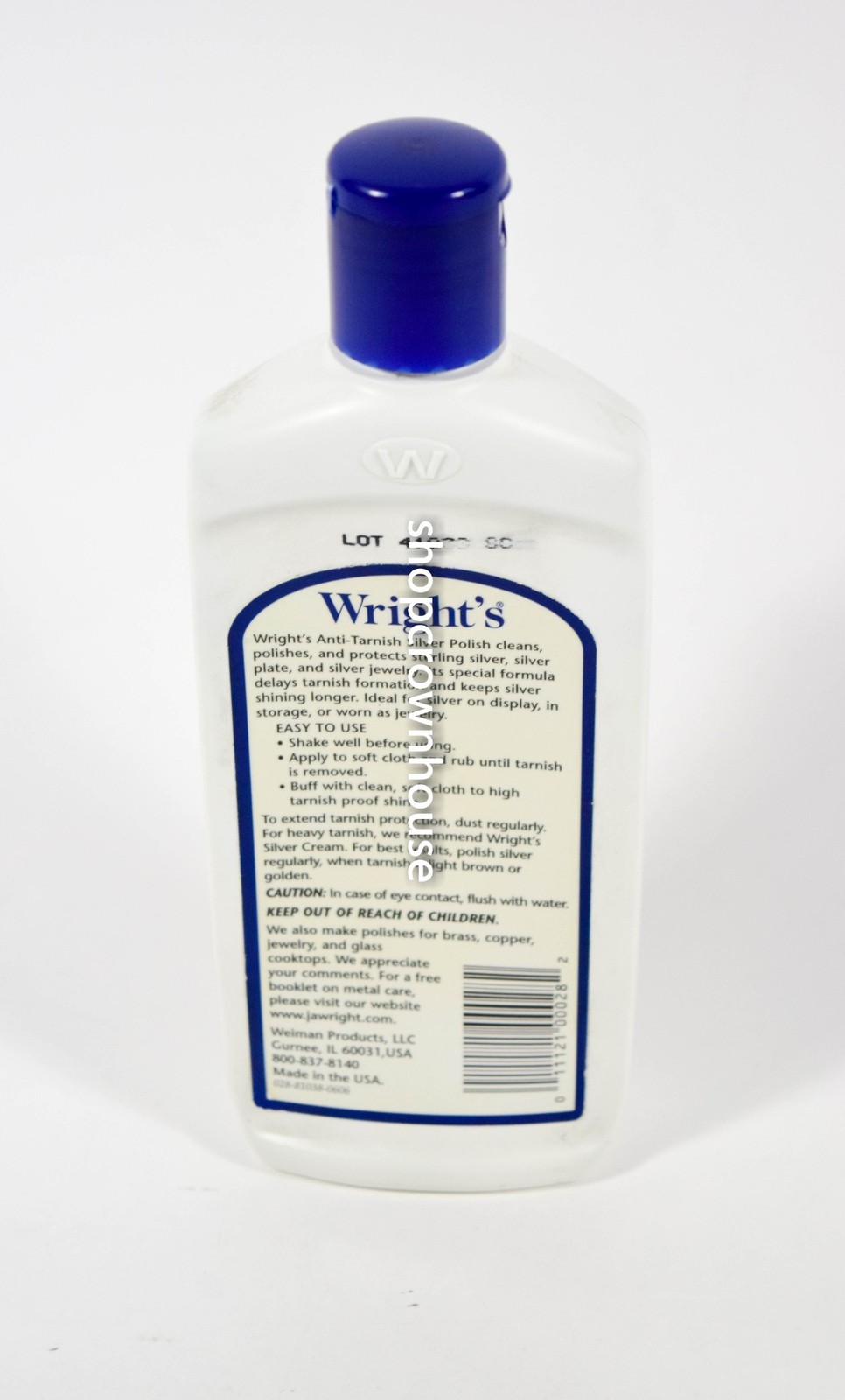 1 Wright’s Silver Polish Anti-Tarnish 7oz Cleans Polishes Long Term Protection