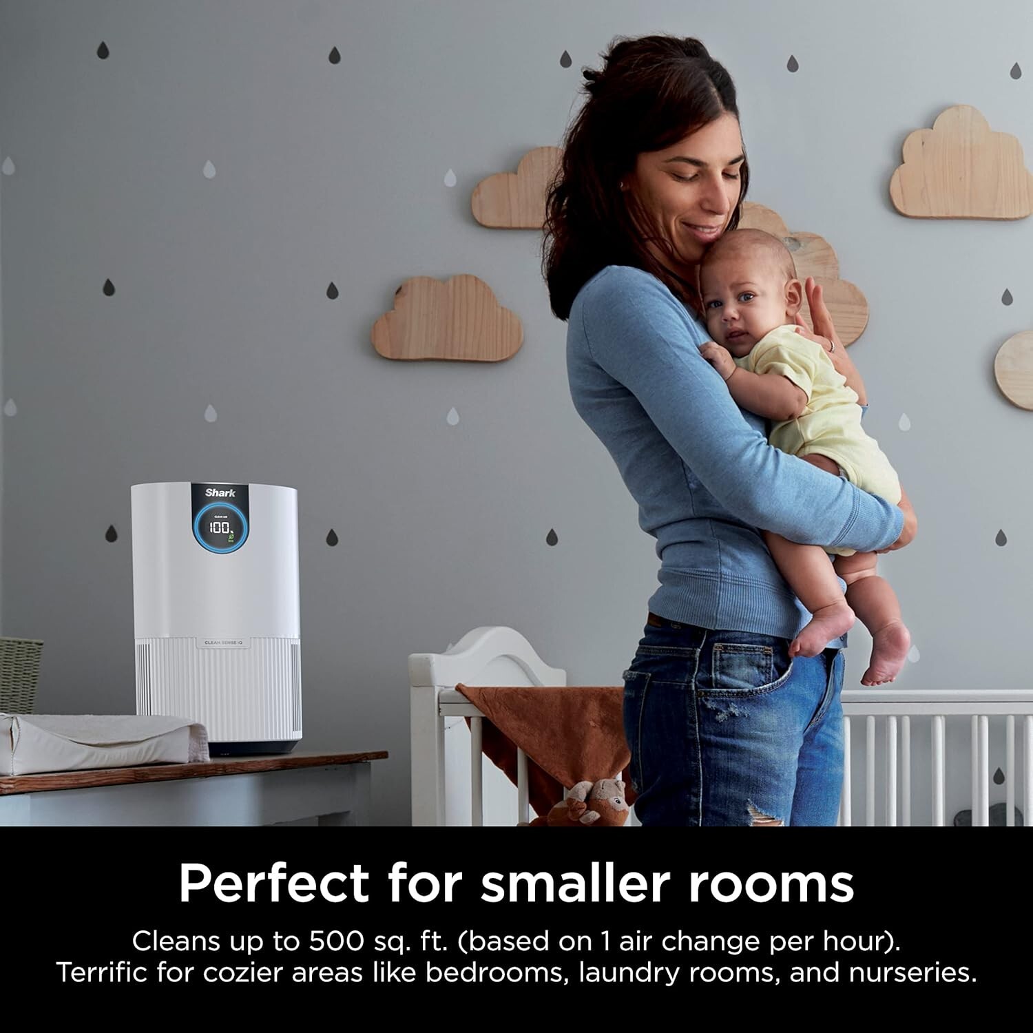 Shark HP102 Air Purifiers for Bedroom Office Dorm Small Room HEPA Air Filter