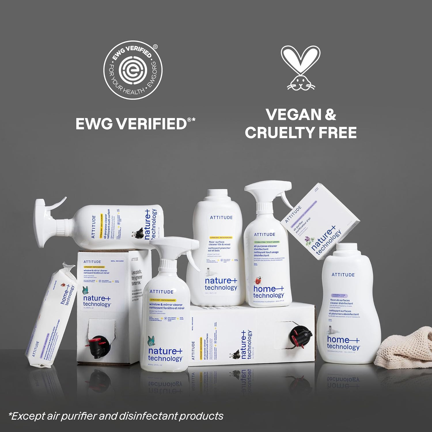 All-Purpose Cleaner Refill, EWG Verified, Plant-Based & Vegan, Multi-Surface Cle