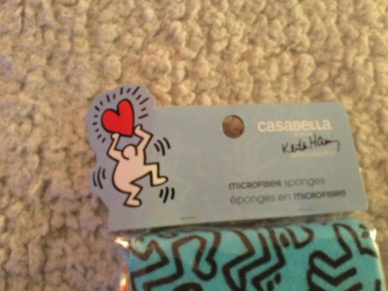 NEW Keith Haring Pop Art 3 Cleaning Sponges Design Pop Art Casabella
