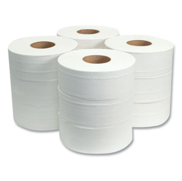 Morcon Tissue Jumbo Bath Tissue, Septic Safe, 2-Ply, White, 12 Rolls/Carton