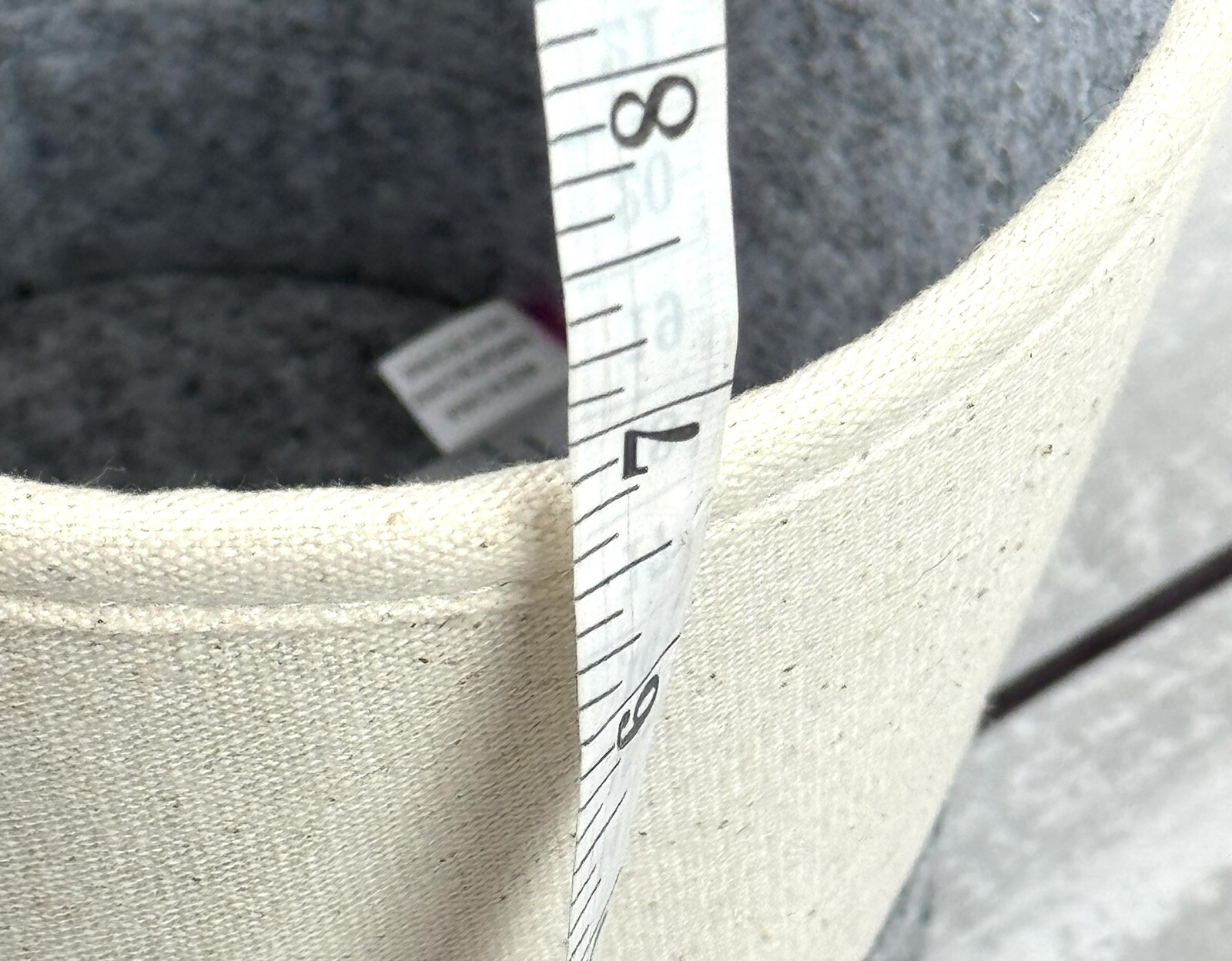 Thirty One Felt Hanging Bin Natural Brushed Felt