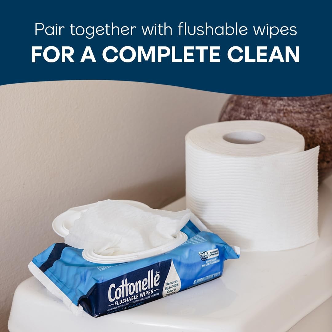 Cottonelle Ultra Clean Toilet Paper 4 Pack Mega Rolls 284 Sheets 1 Ply