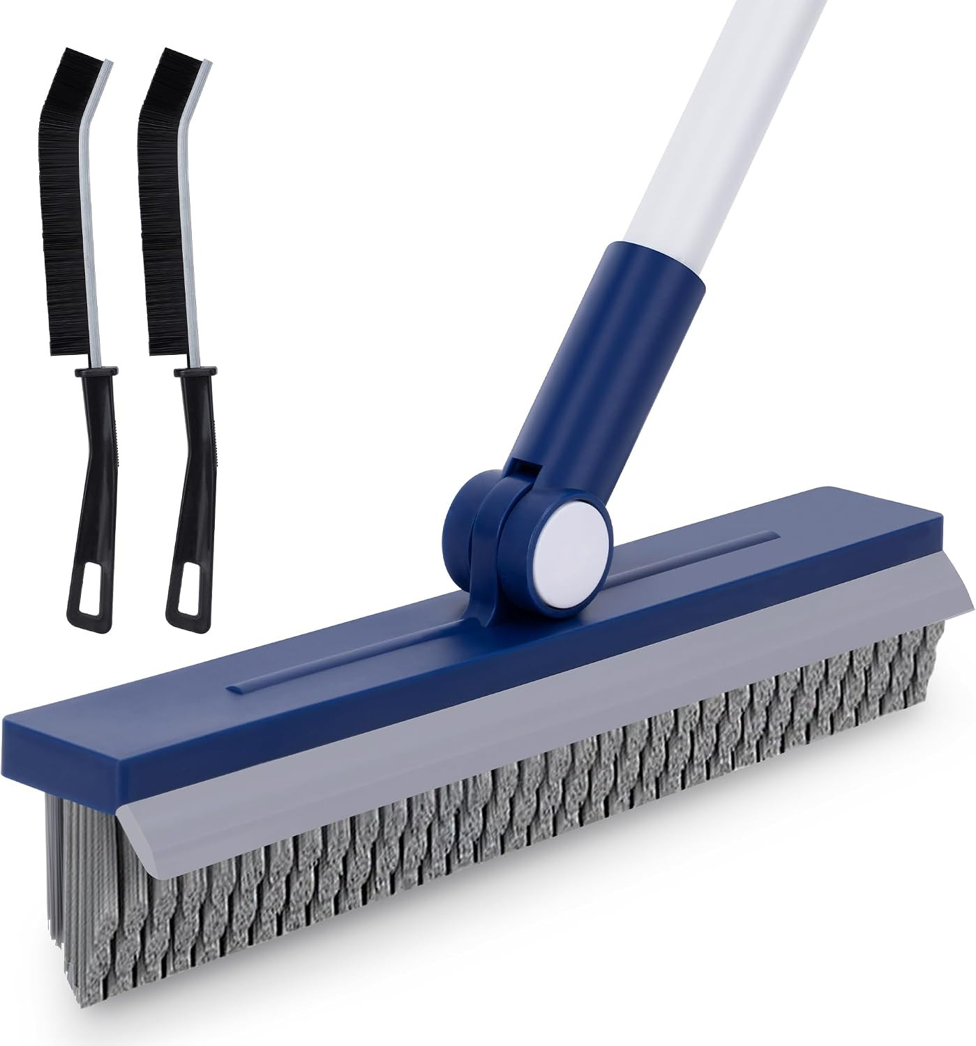 Grout Brush with Long Handle, Grout Cleaner Brush for Tile Floors, Stiff Bristle
