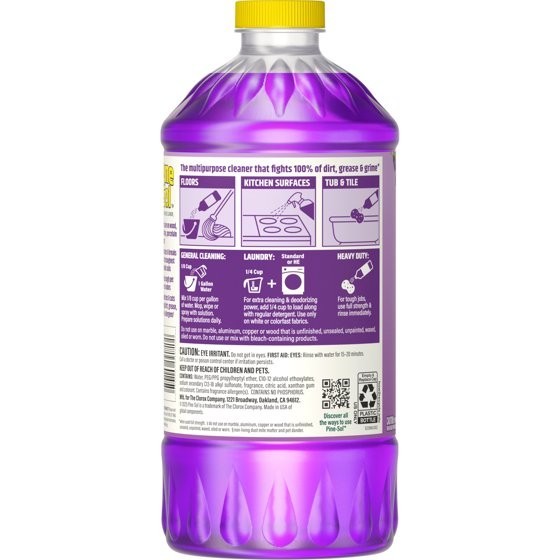 Pine-Sol Multi-Surface Floor Cleaner, Lavender Clean, 60 Fluid Ounces