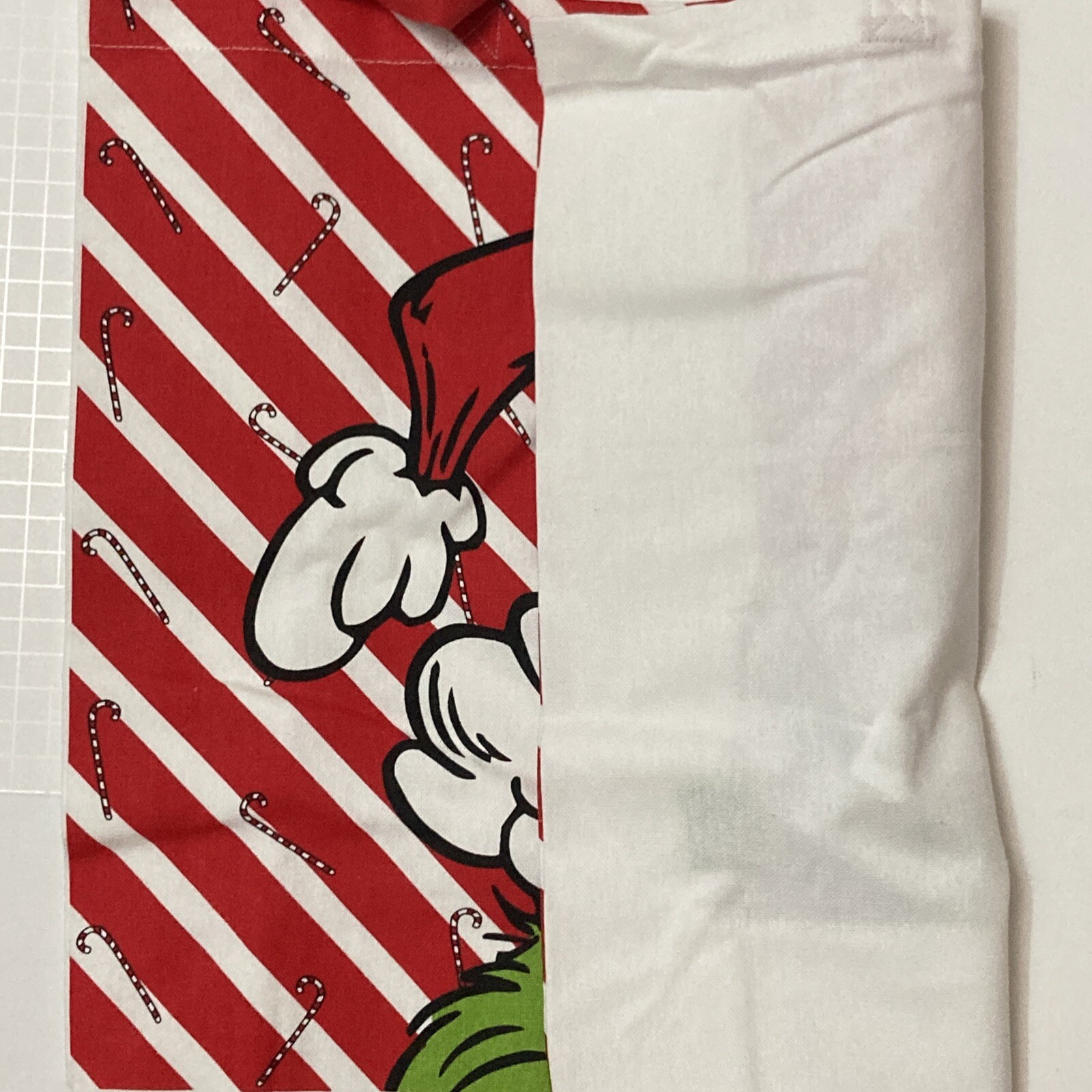 Primark The Grinch Tote Bag Stripe Candy Cane Seuss Stole Christmas Santa New