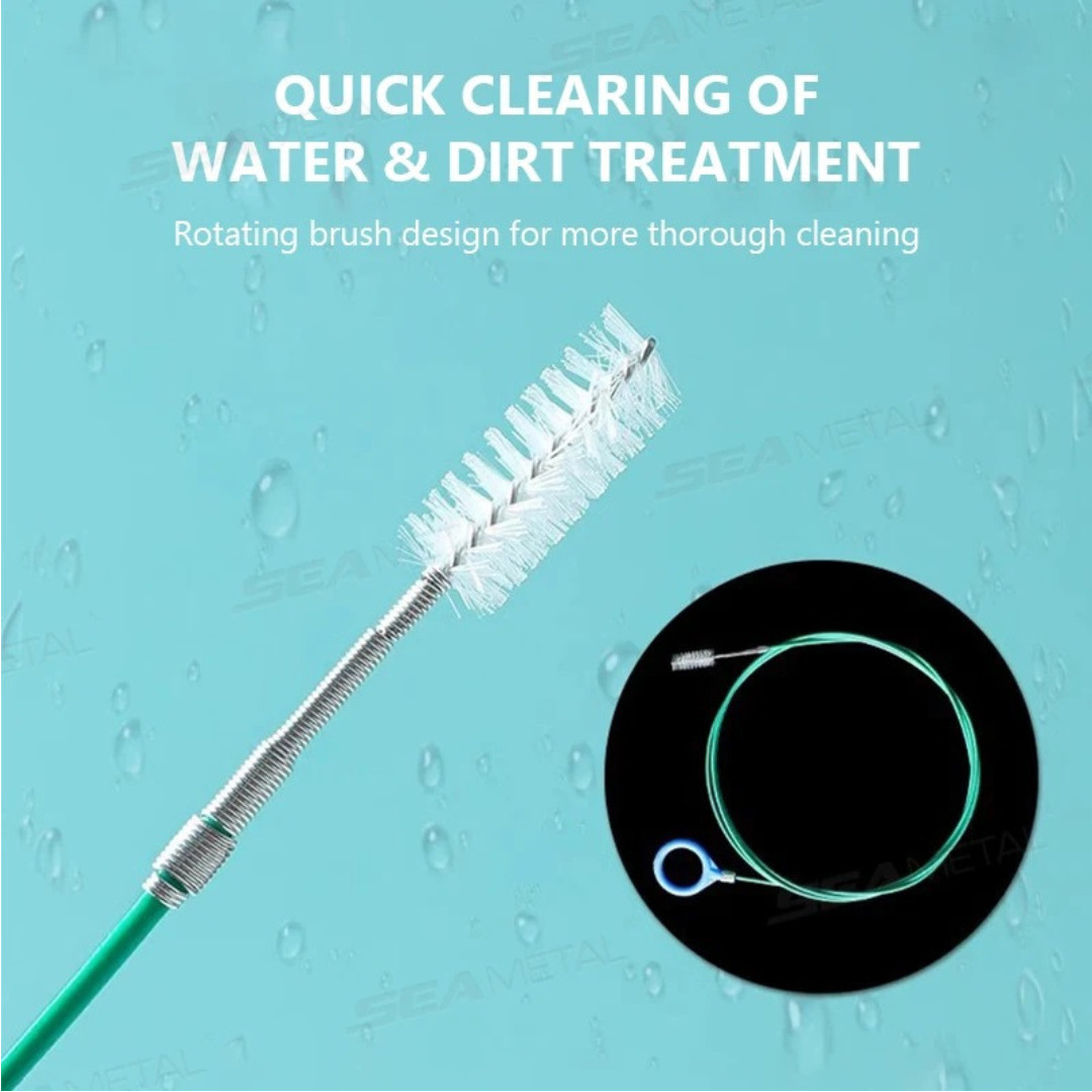 9.84FT Car Sunroof Drain Cleaning Tool Flexible Drain Brush Long Tube Cleaner US