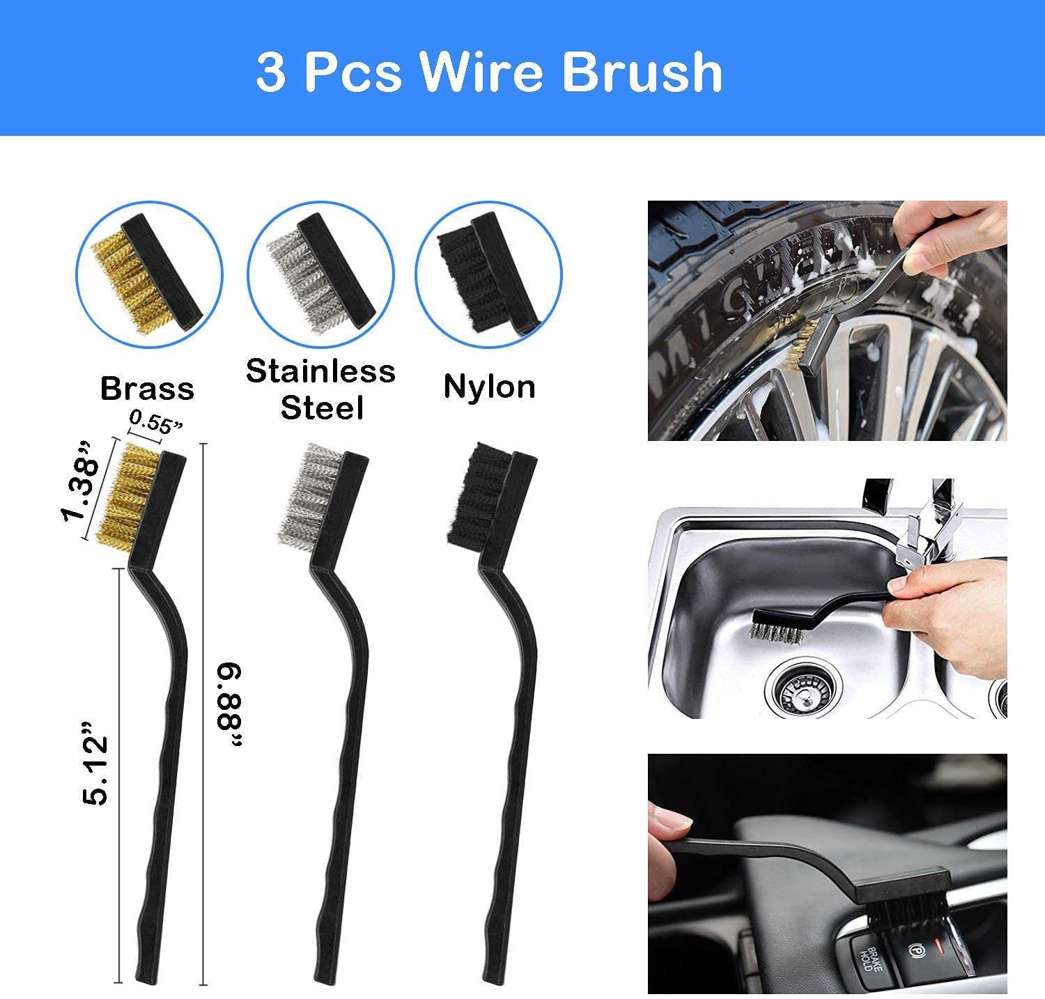 20Pcs Car Wheel Tire Detailing Brush Set,Car Detailing Kit,Car Detailing Brushes