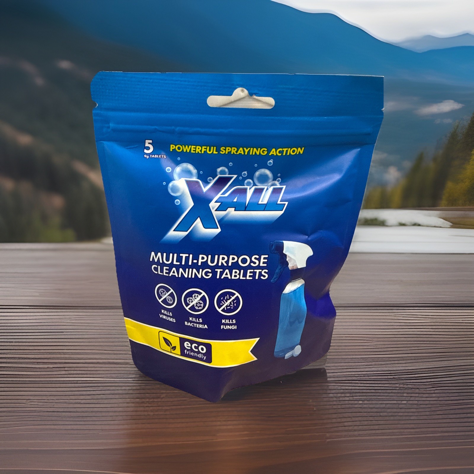 X-ALL Multi-Purpose Cleaner – Spray Bottle and 5x Cleaning Tablets