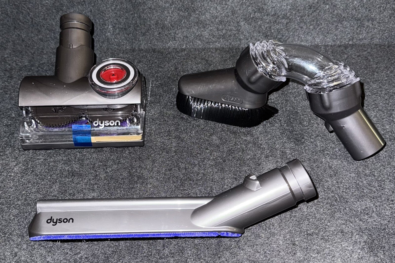 Lot Of 3 Dyson Attachments For Unknown Model