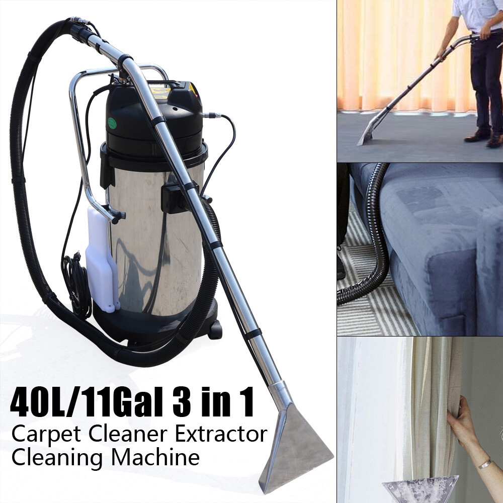 3in1 40L Commercial Carpet Cleaning Machine, Vacuum Cleaner Extractor New