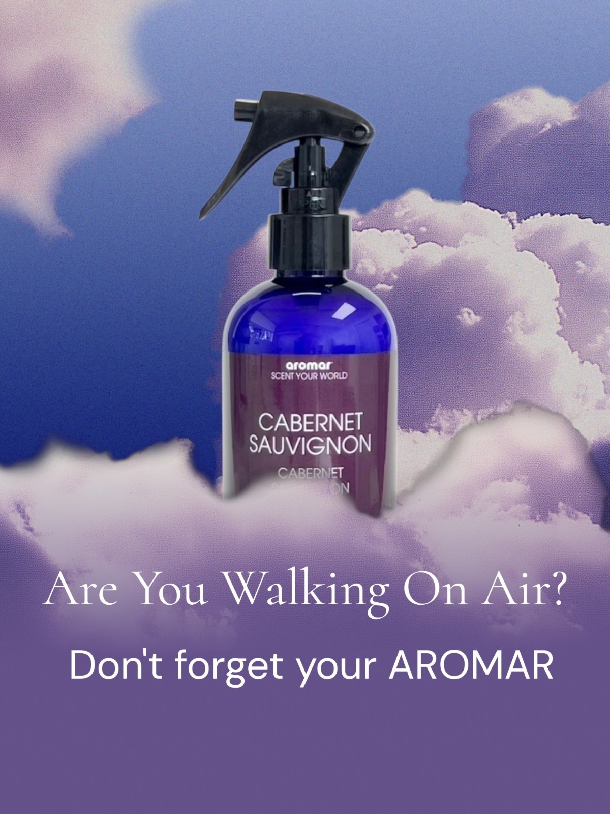 Aromar Room Mist & Fabric Spray with Natural Freshener:CABERNET SAUVIGNON PACK2
