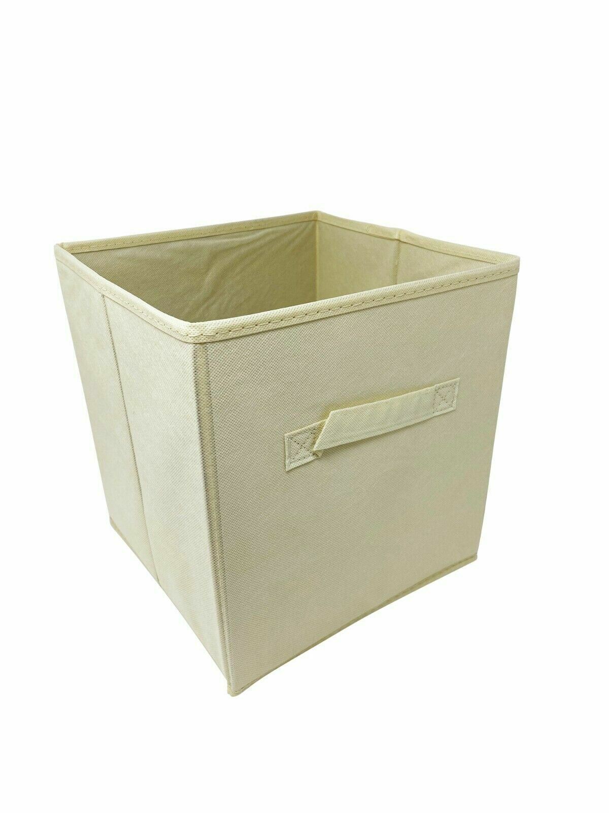 10″ 6 pcs Fabric Storage Bins Box Organizer Cube Basket Container