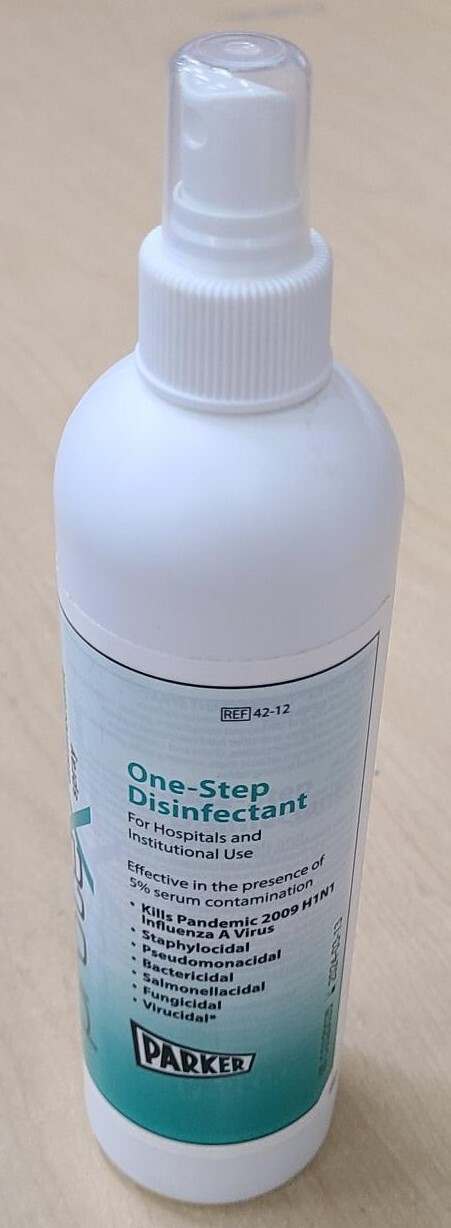 Parker PROTEX One-Step Ultrasound Surface Disinfectant Spray Pump 42-12 12oz