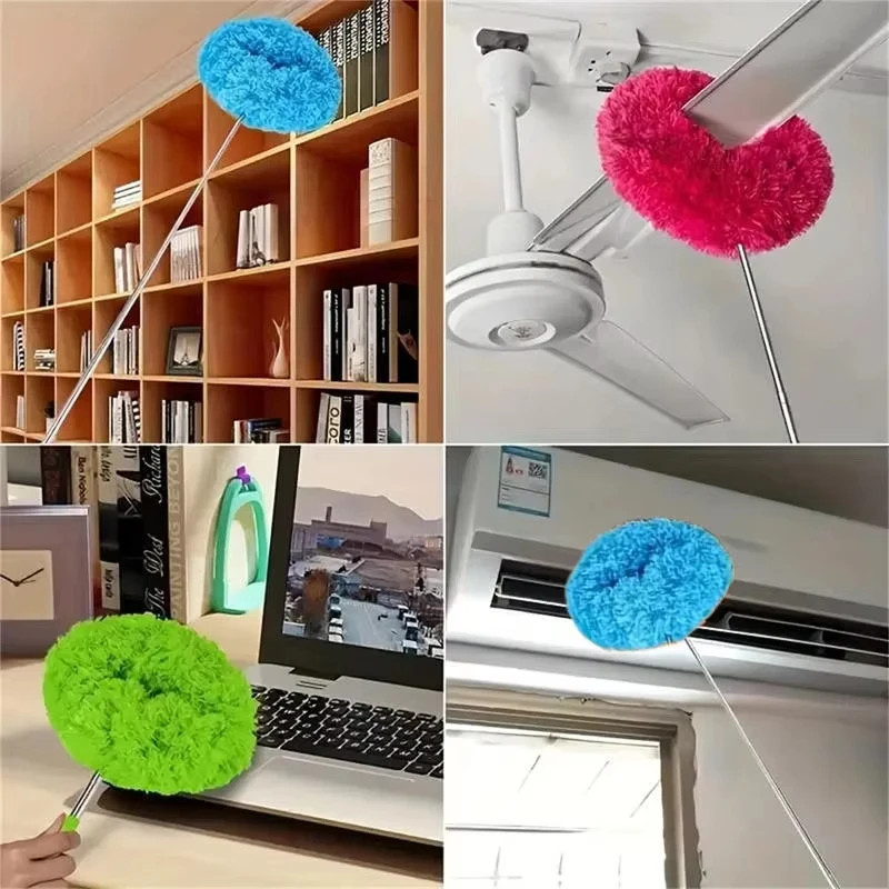 1/3/5/10Pcs Microfiber Ceiling Fan Duster Multifunctional Long Handle Effortless