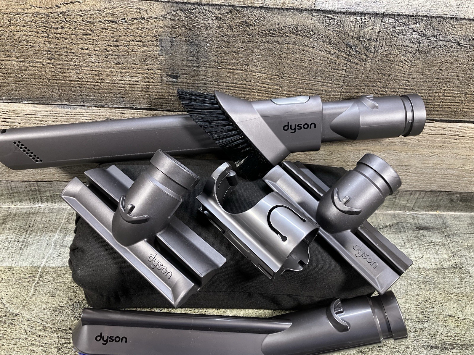 Dyson Pet Vacuum Attachments Crevice extension With Brush, Flat Wand, Hold Clip