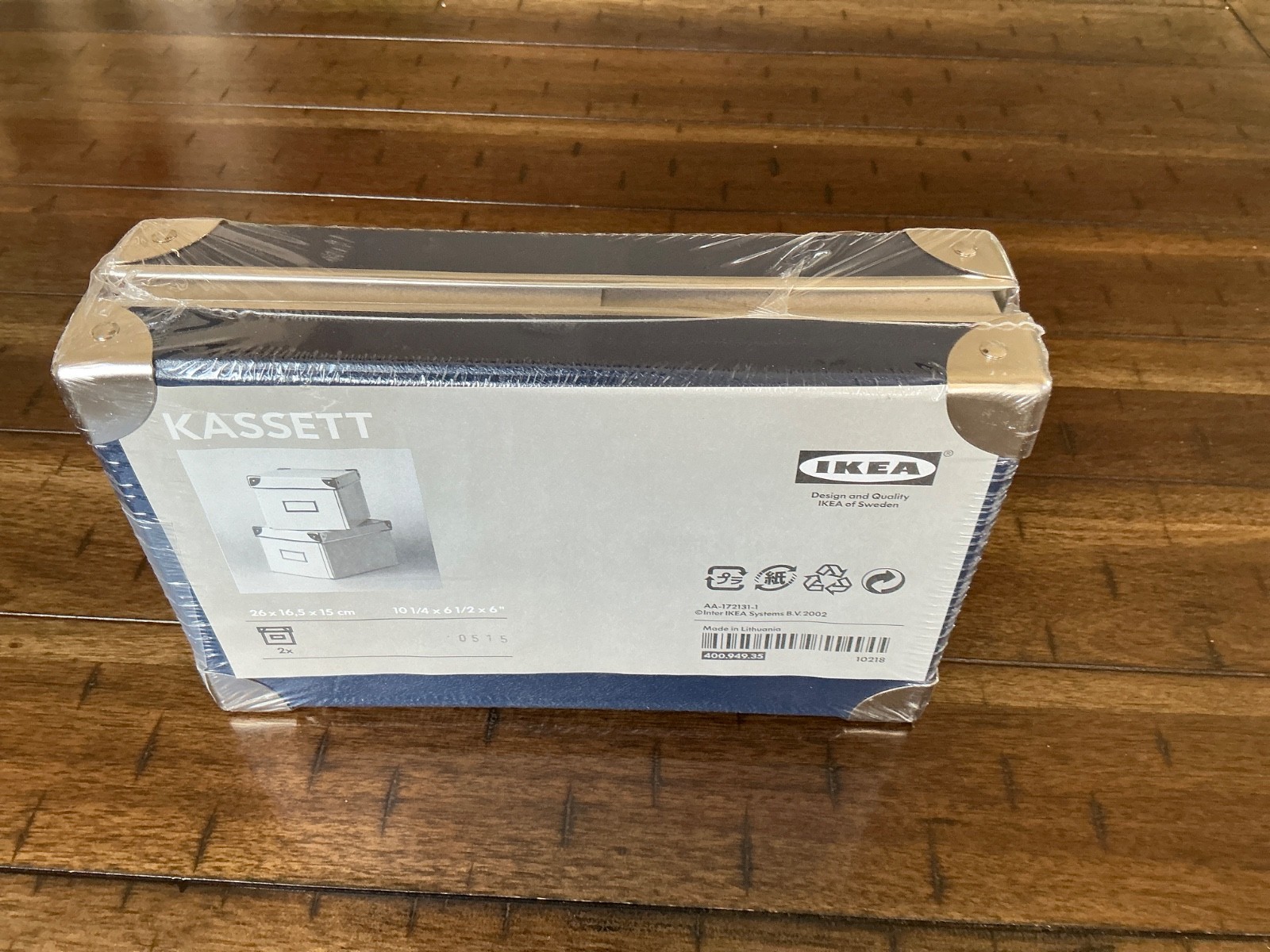 IKEA Kassett Storage Boxes Blue 26×16,5x15cm 10 1/4 x 6 1/2 x 6” – NEW!