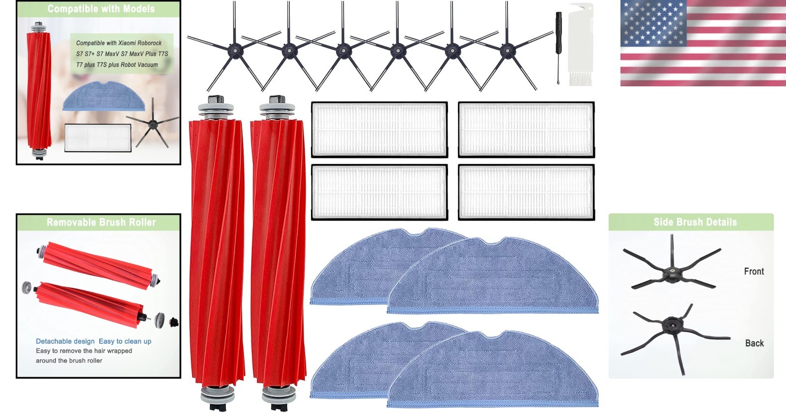 Complete Roborock Parts Set: 16 Essential Accessories for Optimal Cleaning