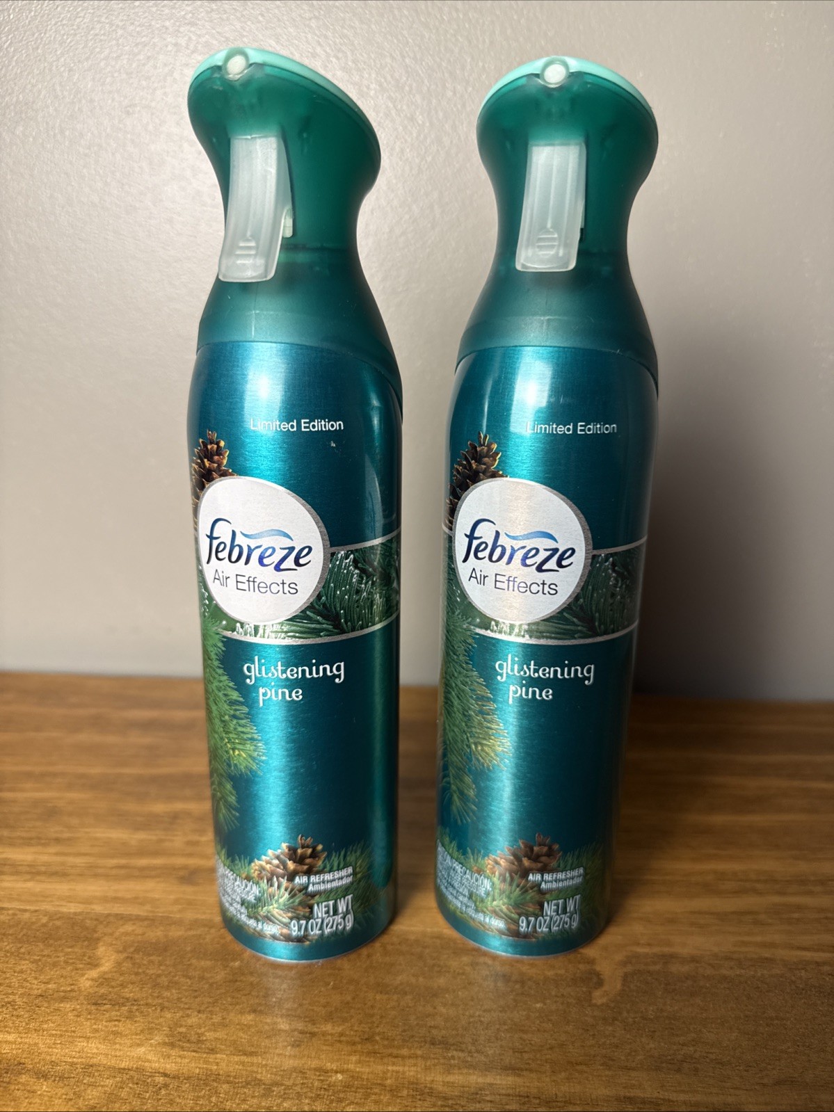 Limited Edition Febreze Rare Glistening Pine 9.7 oz each – 2 Bottles Total