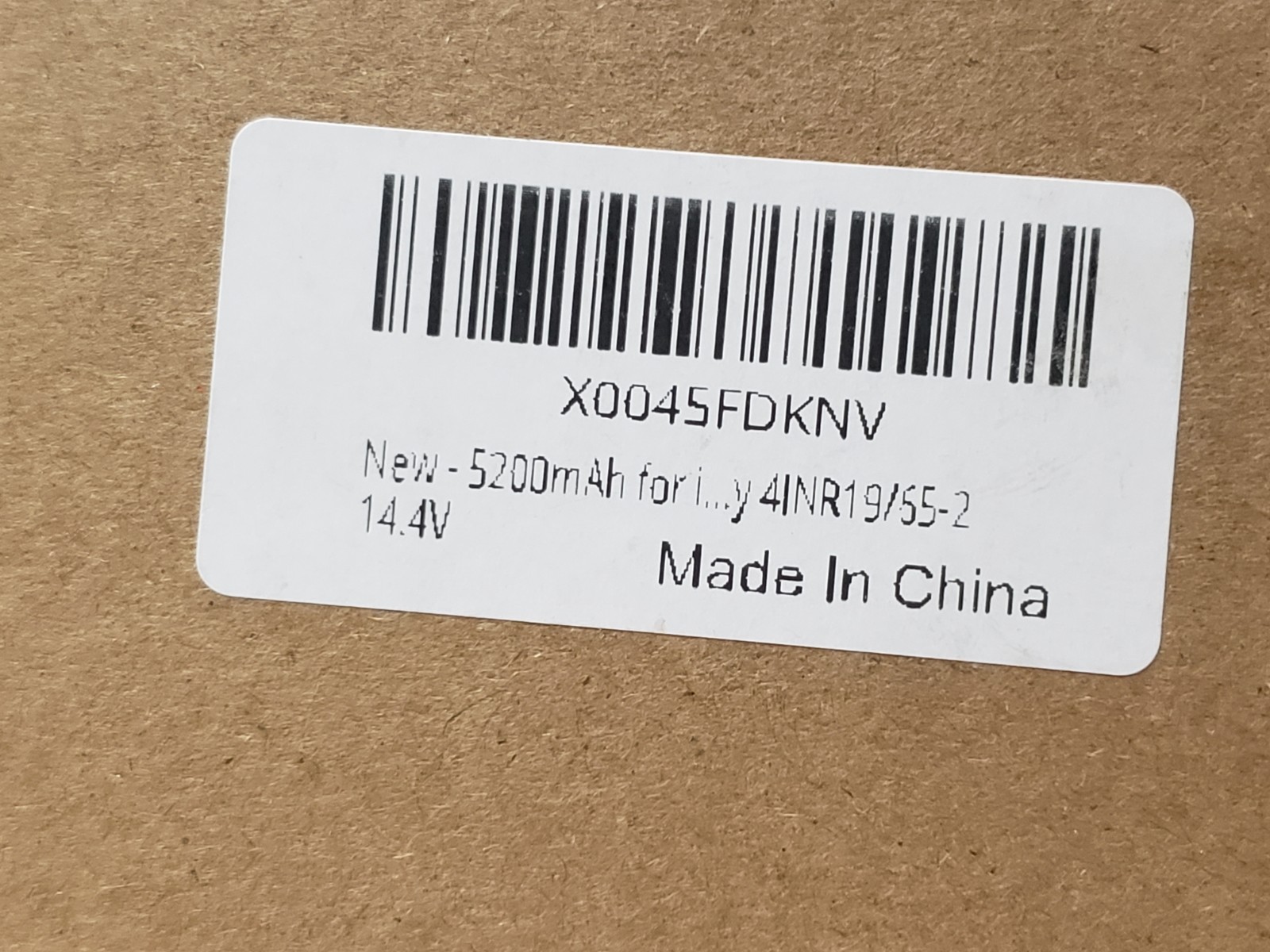 5200mAh ABL-B Li-on Battery Compatible for iRobot Roomba ABL-B 4INR19/65-2