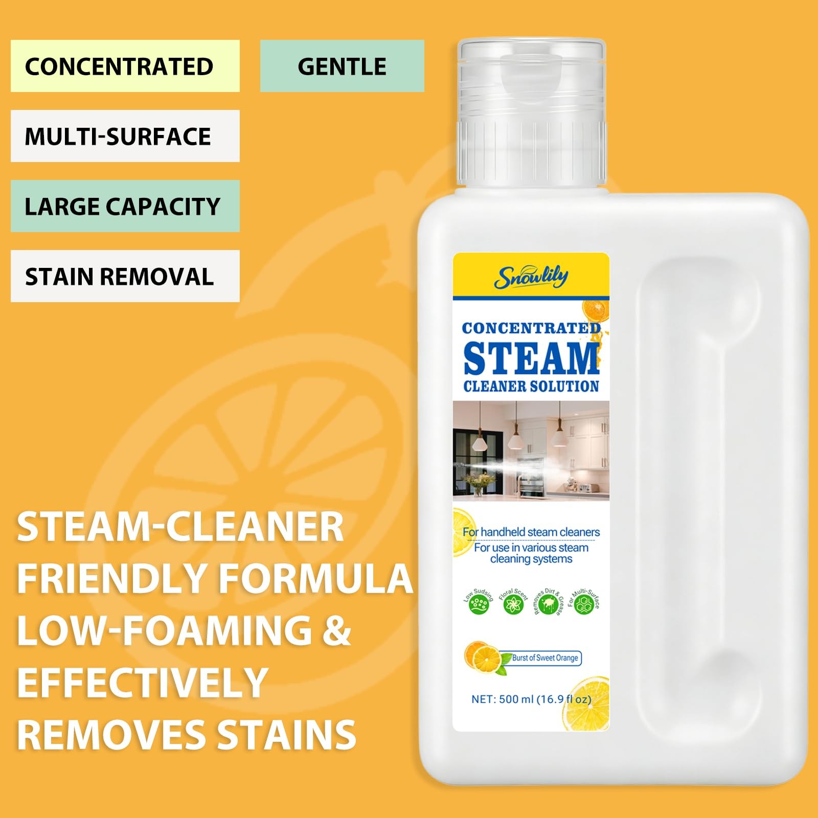 20X Concentrated Multi-Surface Steam Mop Solution with Demineralized Water fo…