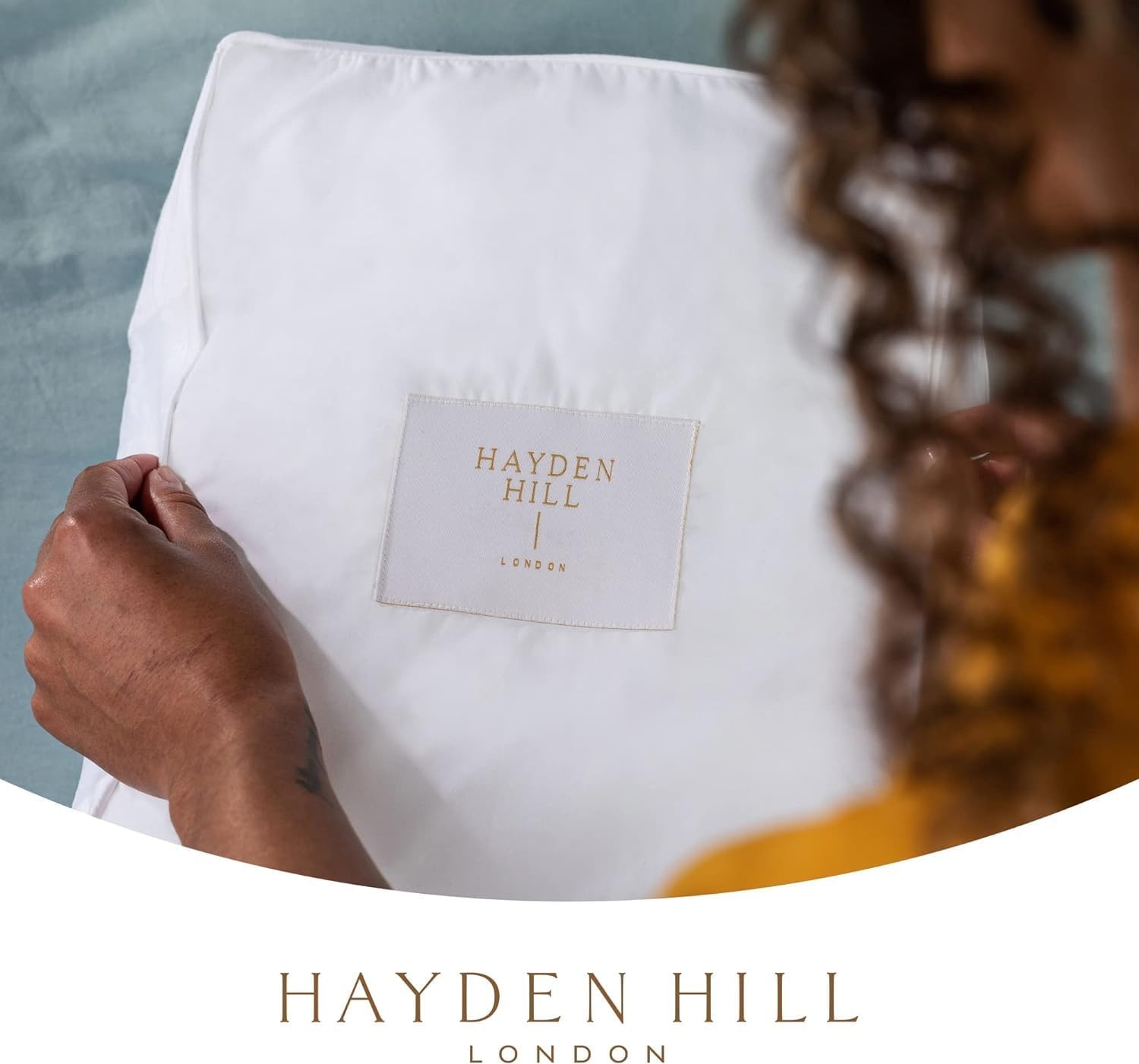 Hayden Hill Luxury Organic Cotton Sweater Storage Bag – Fits 4 Fine L, White