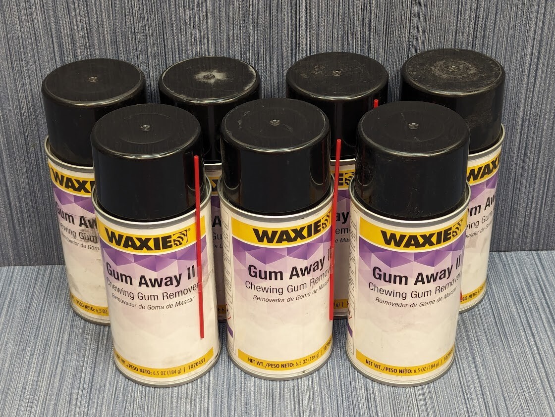 Lot of 7 x Waxie 1070451 Gum Away II Aerosol Chewing Gum & Candle Wax Remover