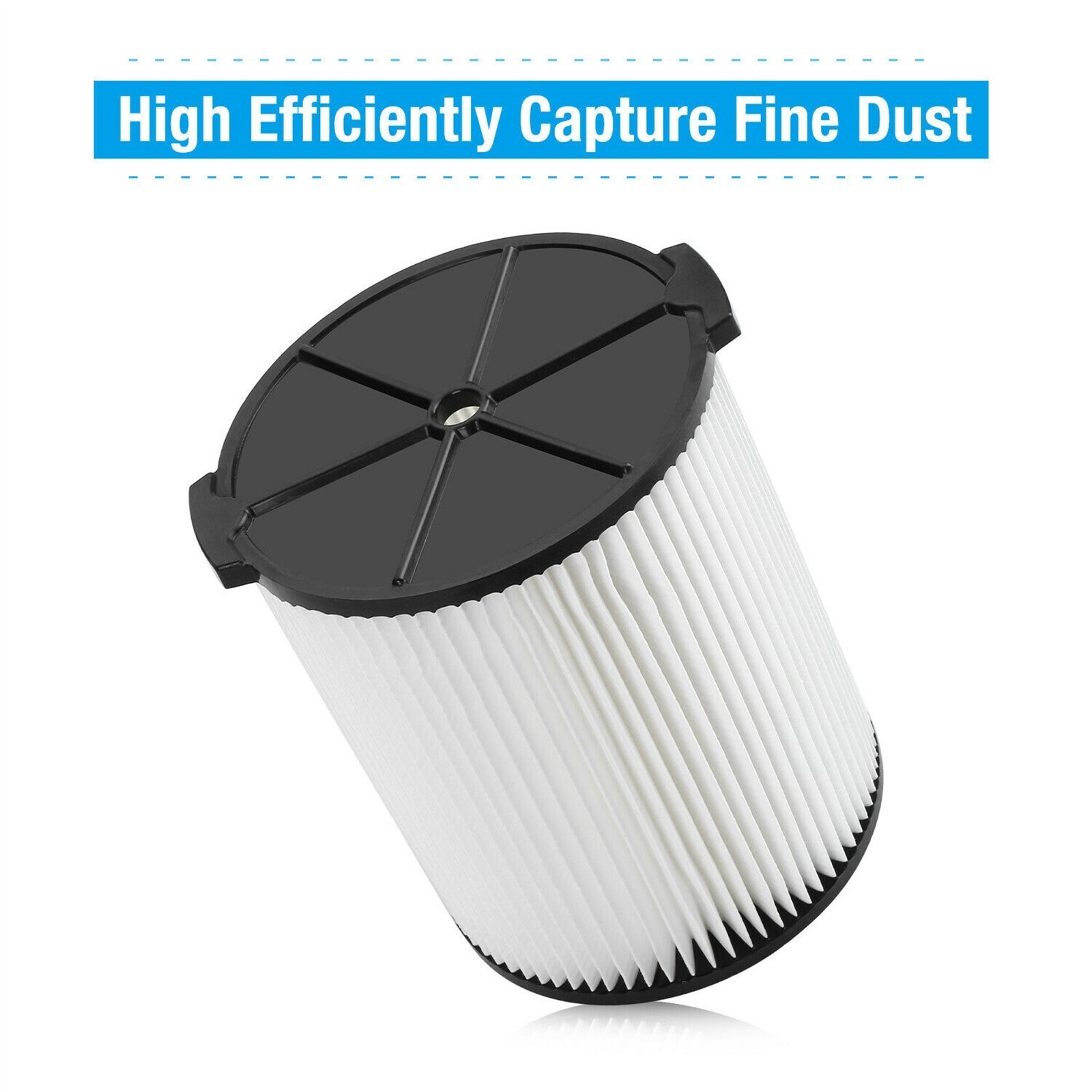 VF4000 Washable Pleated Filter – Replacement for RIDGID Wet/Dry Shop Vac