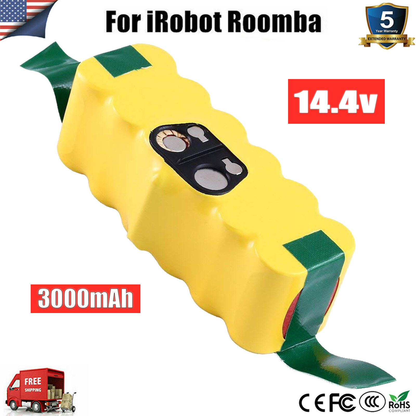 For iRobot Roomba Replace 14.4 Volt Battery NiMH R3 500 600 700 800 900 Series