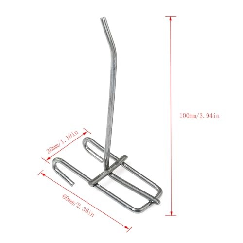 RLECS 4PCS Stainless Steel Hooks 10 cm Heavy Duty Metal Hooks for Multi