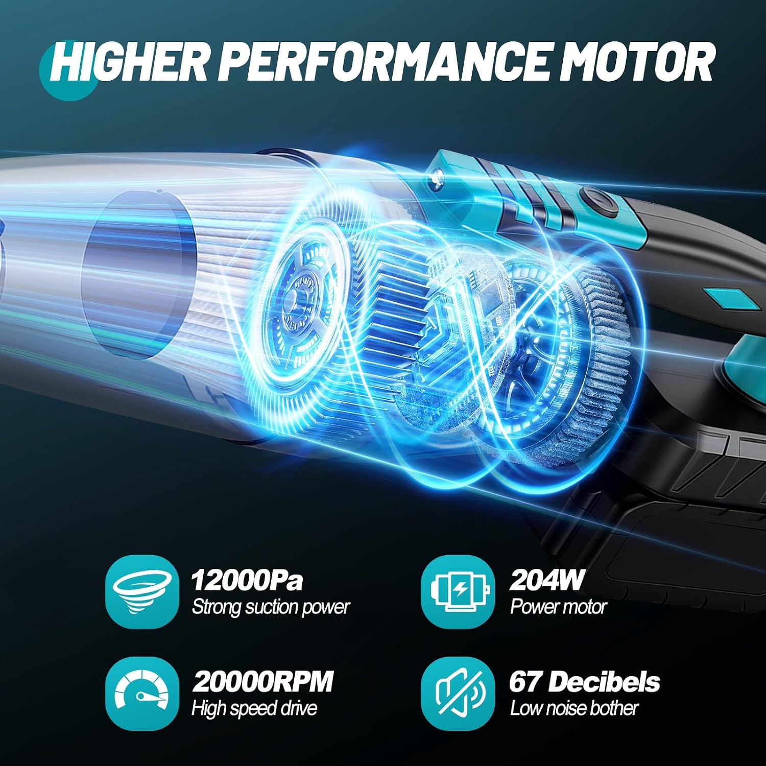 Cordless Vacuum Cleaner Compatible with Makita 18V Battery, Handheld Battery …