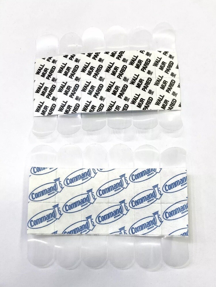 3M Command Strips 17020CLR Mini Gemini Clear Bulk Lot of 120 Refills